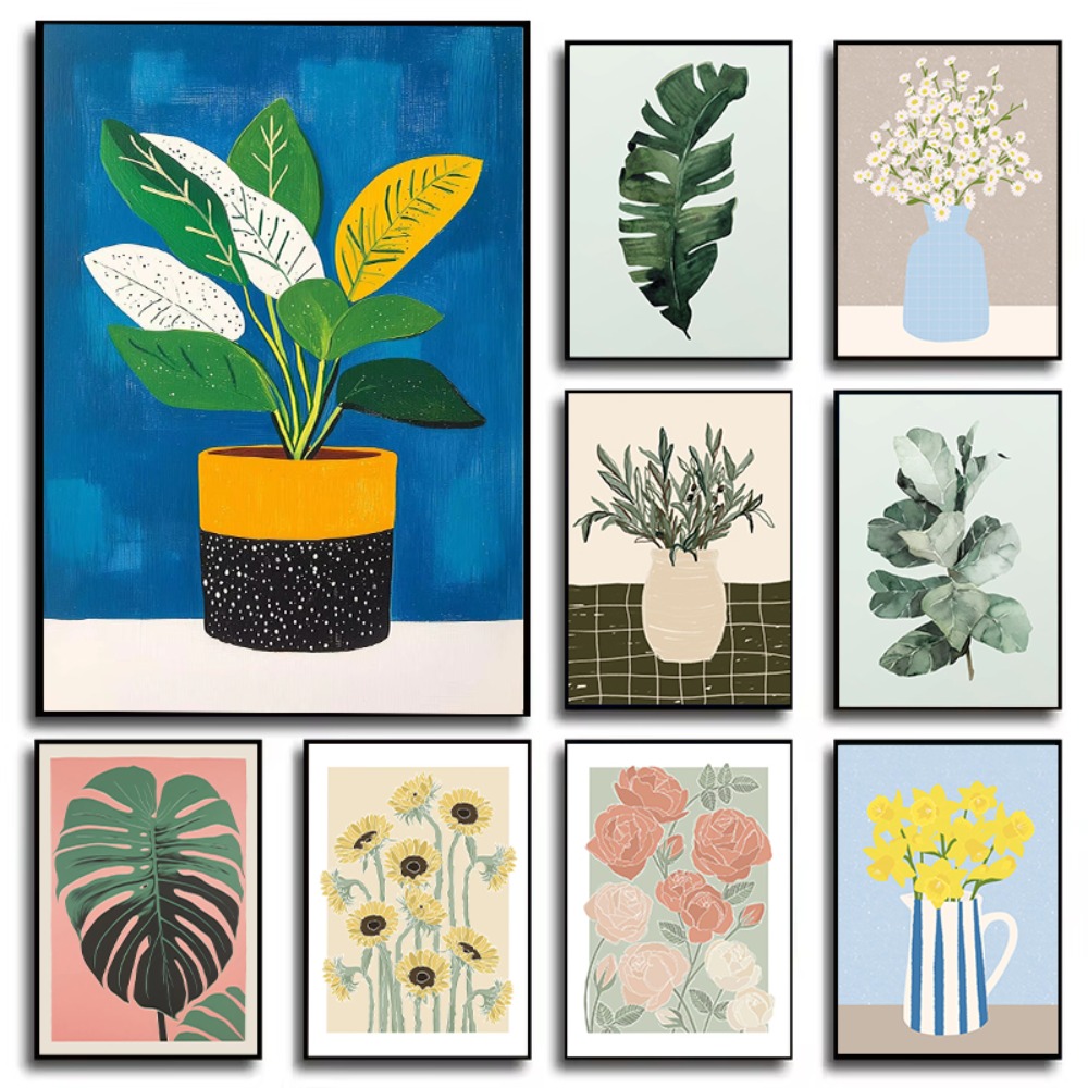 Florist Supply Vases - Póster artístico para jardín, florero, ilustración