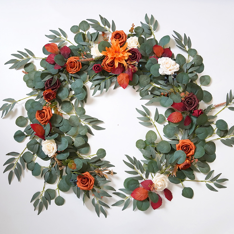 Eucalyptus Preserved - Yannew-guirnaldas de flores artificiales para camino