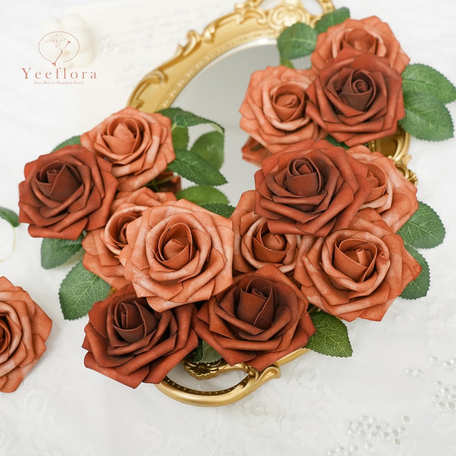 25 rosas artificiales para arr - Florist Supply Bulk reseña y precio