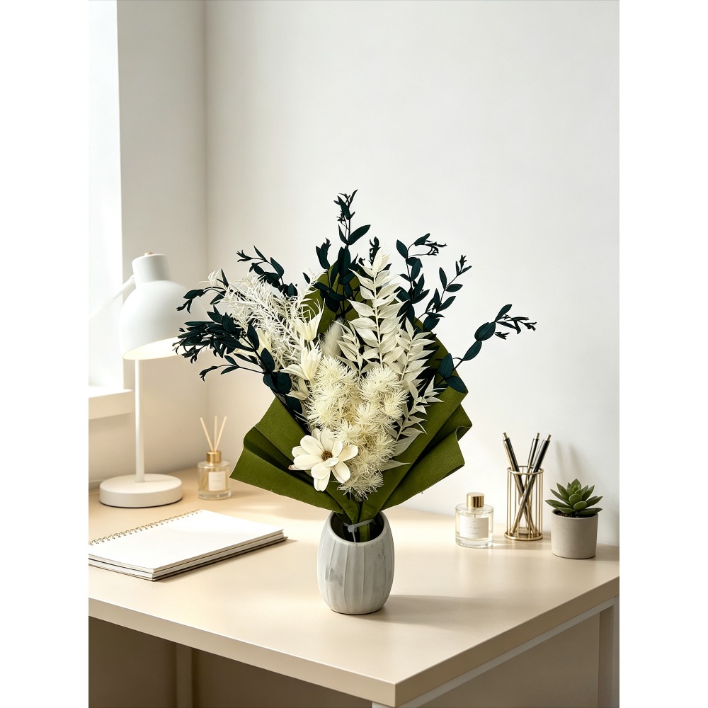 Ramo de flores secas preservad - Eucalyptus Preserved reseña y precio