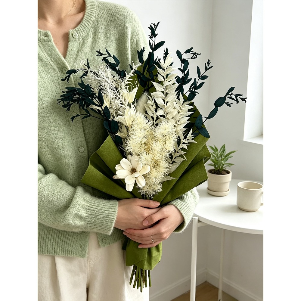 Ramo de flores secas preservad - Eucalyptus Preserved reseña y precio